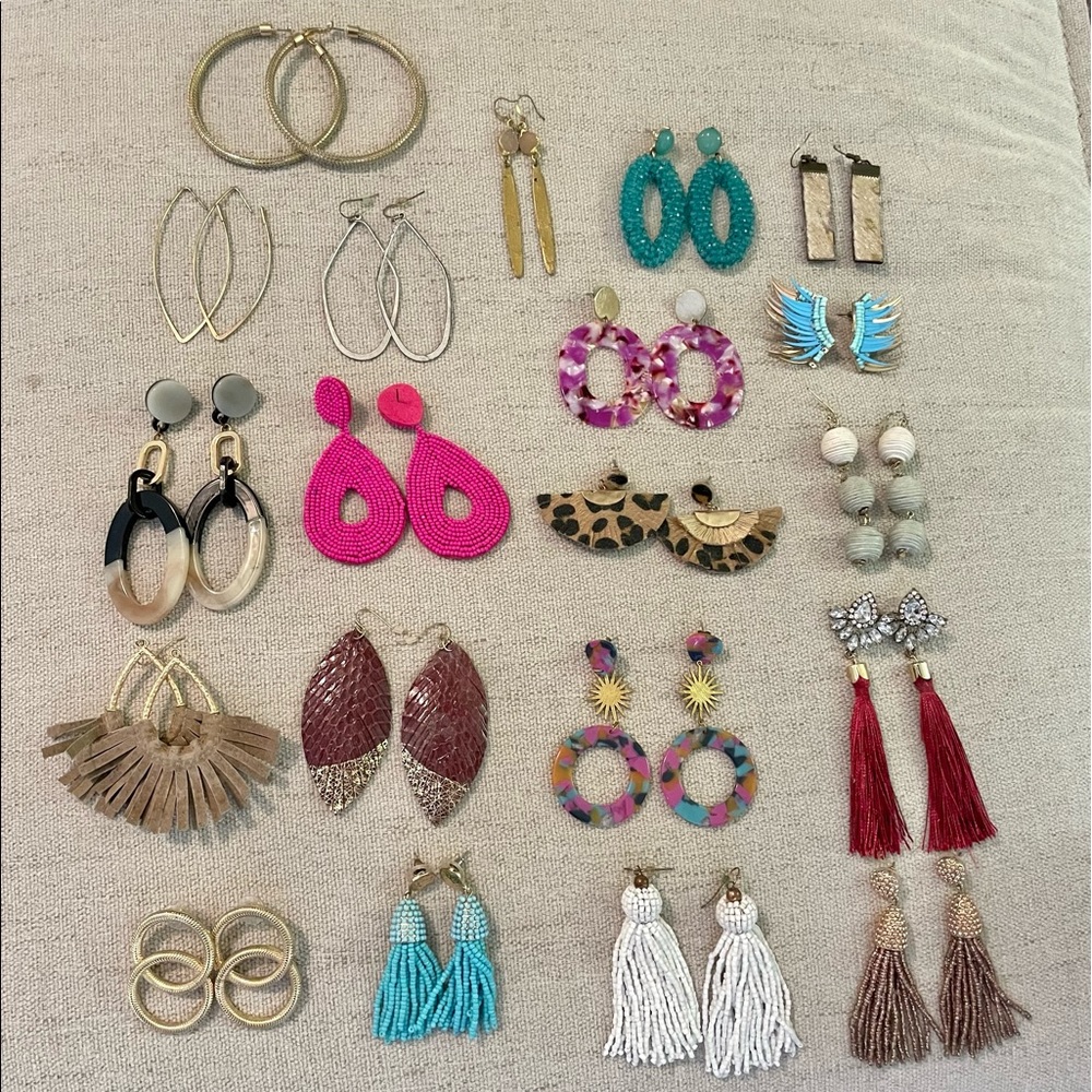 20 pairs of statement earrings!